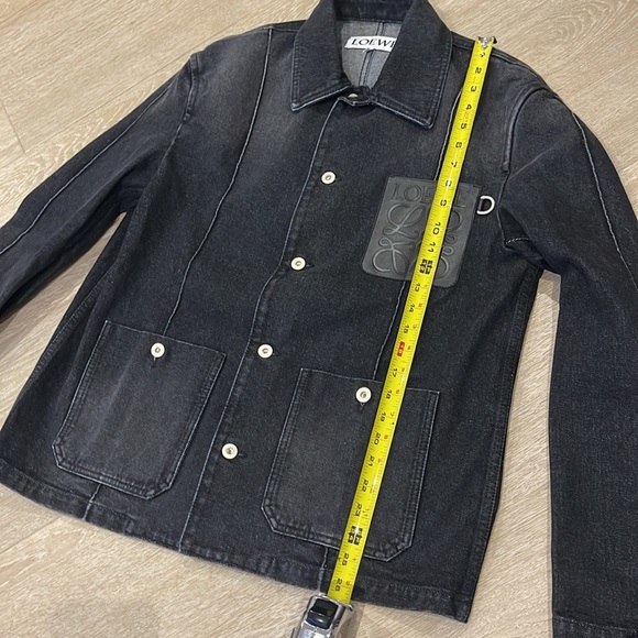LOEWE WORKWEAR Anagram JACKET, washed black denim, size 46, NWT - Picture 9 of 11